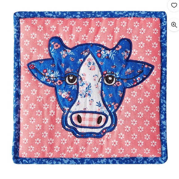 The Pioneer Woman Quilted Animal Trivet, Cow - Picture 2 of 4